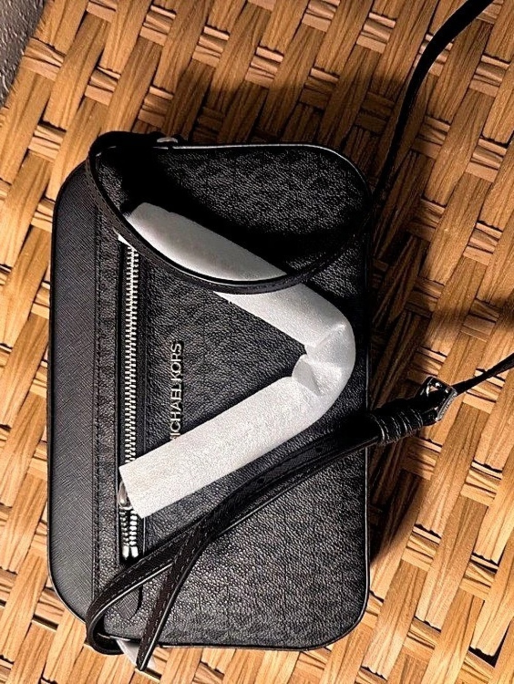 Michael Kors Jet Crossbody Bag Black